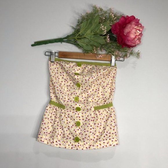 Topshop Other - Topshop |Floral Printed Button Sleeveless Top SZ 8